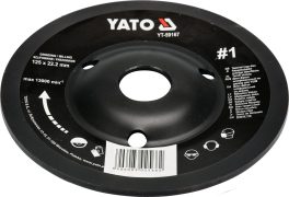 DISC RASPEL LEMN, DEPRESAT, 125X22.2MM, NR1 (cod: YT-59167)