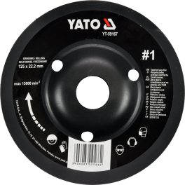 DISC RASPEL LEMN, DEPRESAT, 125X22.2MM, NR1 (cod: YT-59167) - imagine 2