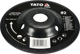 DISC RASPEL LEMN, DEPRESAT, 125X22.2MM, NR2 (cod: YT-59169) - imagine 3