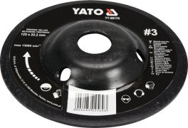 Disc rașpel pentru lemn depresat 125 x 22.2 mm nr. 3 (cod: YT-59170) - imagine 3
