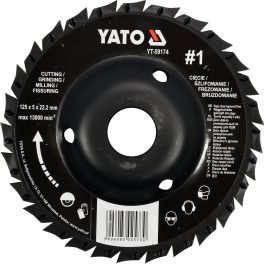 Disc circular rașpel depresat 125 x 22.2 mm nr. 2 (cod: YT-59174)