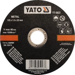 Disc debitat metale 125 x 1.2 x 22 mm (cod: YT-5923)