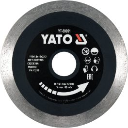 Disc diamantat continuu 115MM (cod: YT-59951)
