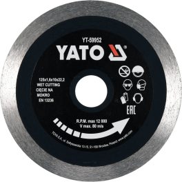 Disc diamantat continuu 125mm (cod: YT-59952)