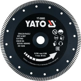 DISC DIAMANTAT, 230 X 22.2 X 2 MM (cod: YT-59985)