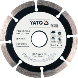 DISC DIAMANTAT SEGMENTAT HS 115 MM (cod: YT-6002)
