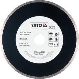 Disc diamanatat pentru ceramică / sticlă 180 x 2.2 x 8.0 x 25.4 mm (cod: YT-6016)