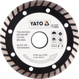 Disc diamantat turbo 115 mm(cod: YT-6022)