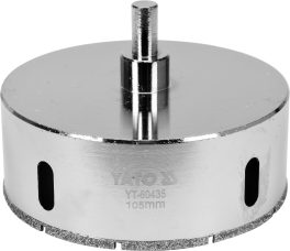 Carotă diamantată plăci ceramice 105mm (cod: YT-60435) - imagine 2