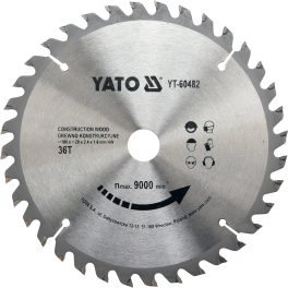 Disc circular lemn, 180 x 20 x 2.4 mm, 36 dinți(cod: YT-60482)