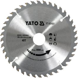 Disc circular pentru lemn 190 x 30 x 3.2 mm 40 dinți (cod: YT-60489)