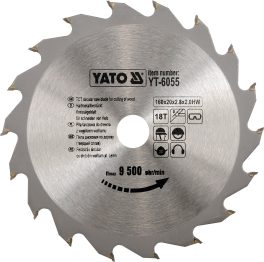 Disc fierăstrău wolfram pentru lemn 160 x 18 mm (cod: YT-6055)