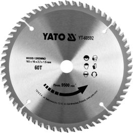 Disc circular pentru lemn 165 X 60T X 16 mm(cod: YT-60592)