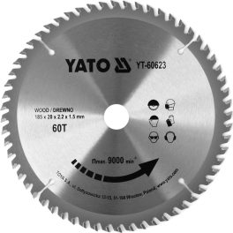 Disc circular pentru lemn 185 x 20 x 2.2 mm (cod: YT-60623)