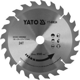 Disc circular pentru lemn 190 x 20 x 2.2 mm (cod: YT-60634)