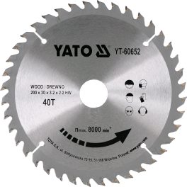 Disc Circular lemn 200 x 30 x 3.2 mm cu 40 dinți (cod: YT-60652)