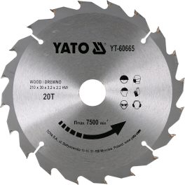 Disc circular lemn 210 x 30 x 3.2 mm 20 dinți (cod: YT-60665)