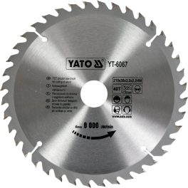 Disc fierăstrău circular pentru lemn 210 x 40 x 30 mm (cod: YT-6067)