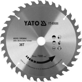 Disc circular pt lemn 235 x 36T x 25.4 mm (cod: YT-60686)