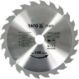 Disc fierăstrău circular pentru lemn 250 x 24 x 30 mm (cod: YT-6070)