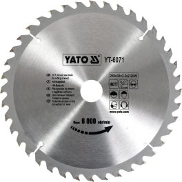 Disc fierăstrău circular pentru lemn 250 x 40 x 30 mm (cod: YT-6071)