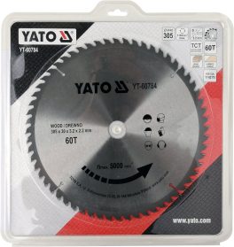 Disc circular pt lemn 305 x 60T x 30 mm(cod: YT-60784)