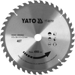 Disc circular pt lemn 315 x 40T x 30 mm (cod: YT-60791)