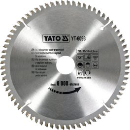 DISC FIERASTRAU CIRCULAR DIN WOLFRAM, PENTRU DEBITAT ALUMINIU 210X30X72 MM (cod: YT-6093)