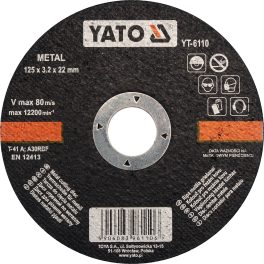 DISC TAIAT METAL 125X3.2X22 MM (cod: YT-6110)