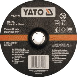 DISC TAIAT METAL 230X3.2X22 MM (cod: YT-6120)