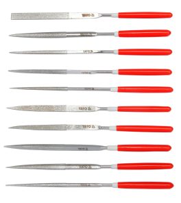 Set 10 pile diamantate, 140 mm (cod: YT-6144)