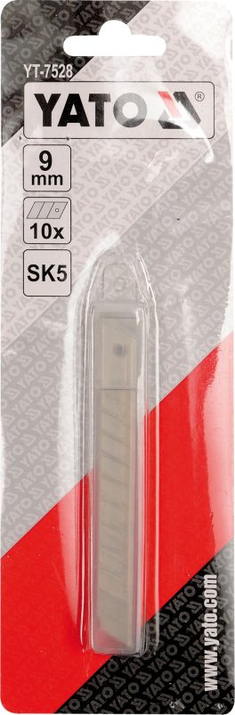 Lame rez cutter tapet 9 mm, 10 buc (cod: YT-7528) - imagine 3