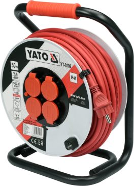 Prelungitor pe tambur 50 m, 16A (cod: YT-8108)