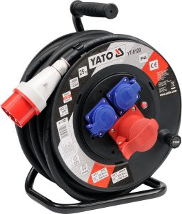 Prelungitor cauciucat cu tambur 25 m (cod: YT-8120)