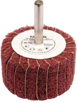 Perie abrazivă circulară cu tijă 50 x 30 x 6 mm granulație 60 (cod: YT-83390)
