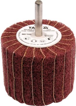 Perie abrazivă circulară cu tijă 60 x 50 x 6 mm granulație 200 (cod: YT-83397)